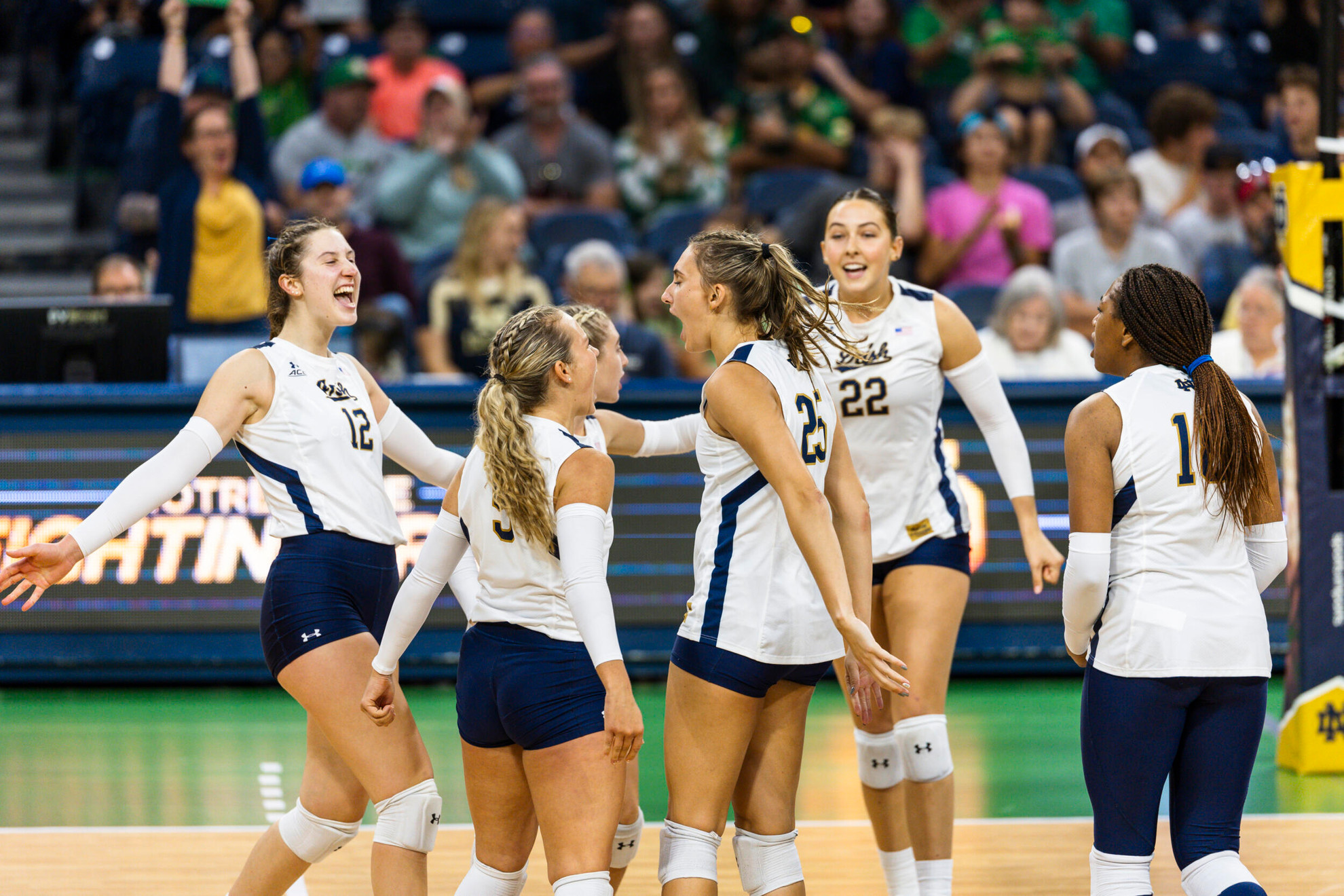 Irish Win Five-Set Thriller Over Boston College to Open ACC Play Irish Win Five-Set Thriller Over Boston College to Open ACC Play