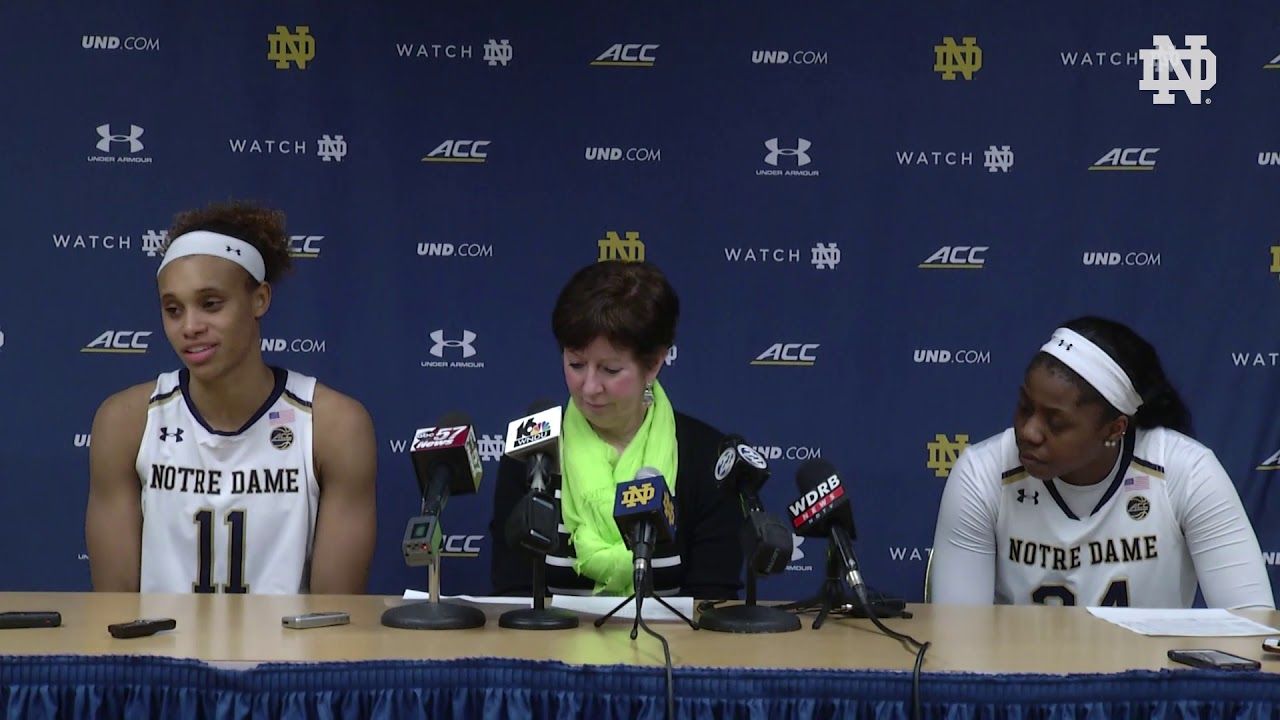 @ndwbb | Post-Game Press Conference vs. Louisville (2019)