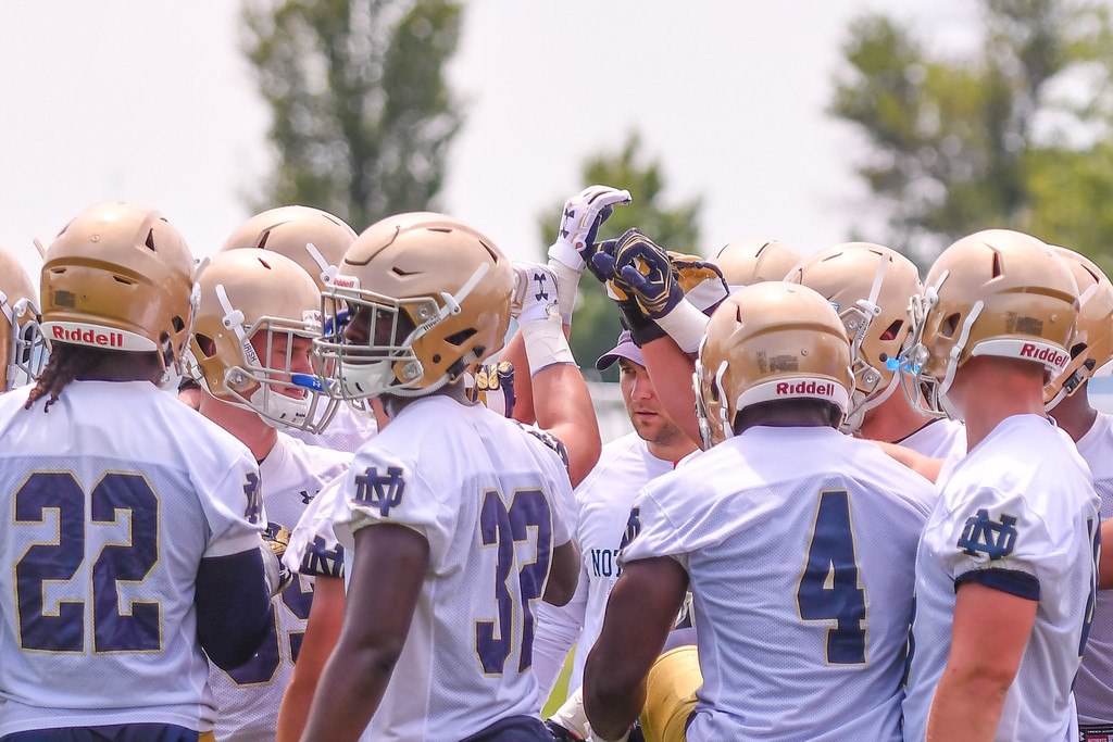 2017 Notre Dame Football Fall Camp - Practice One