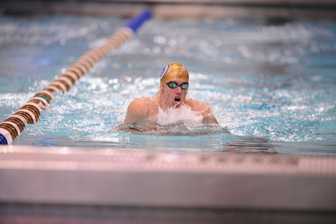 Zach Stephens nearly broke his own pool record in the 200 breaststroke with a time of 1:59.65 at last season's Shamrock Invitational