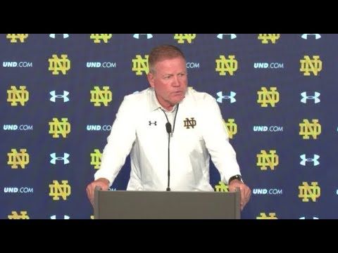 Brian Kelly Game Press Conference - Georgia