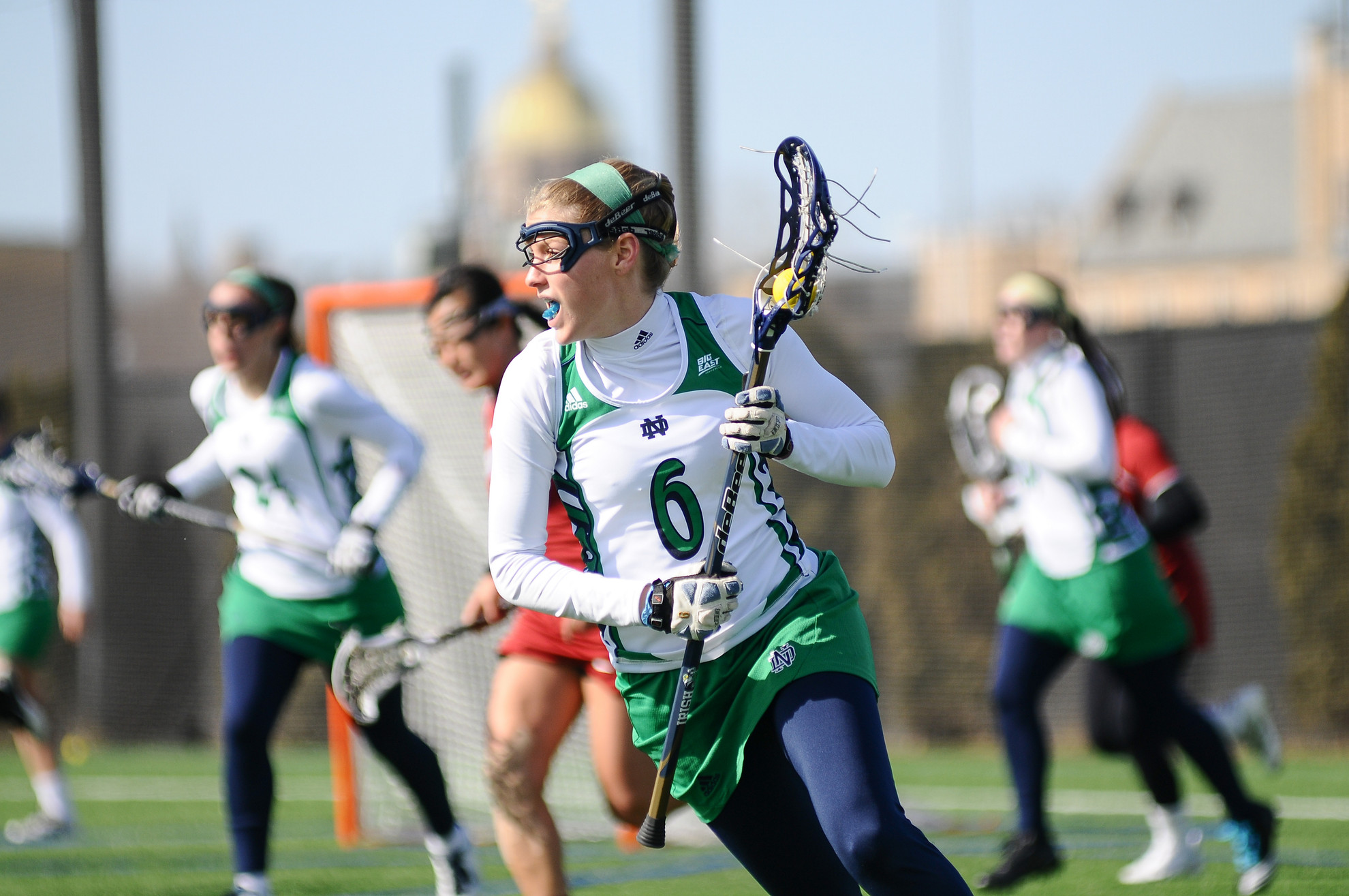 No. 14 Women’s Lacrosse Blitzes No. 10 Ohio State, 16-7, In Columbus Senior Megan Sullivan tallied a hat trick on only four shots in a win against previously-unbeaten Ohio State on Sunday.