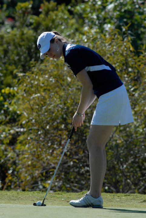 Senior Becca Huffer shot a four-over par 76 in the opening round of the LSU Tiger Classic.
