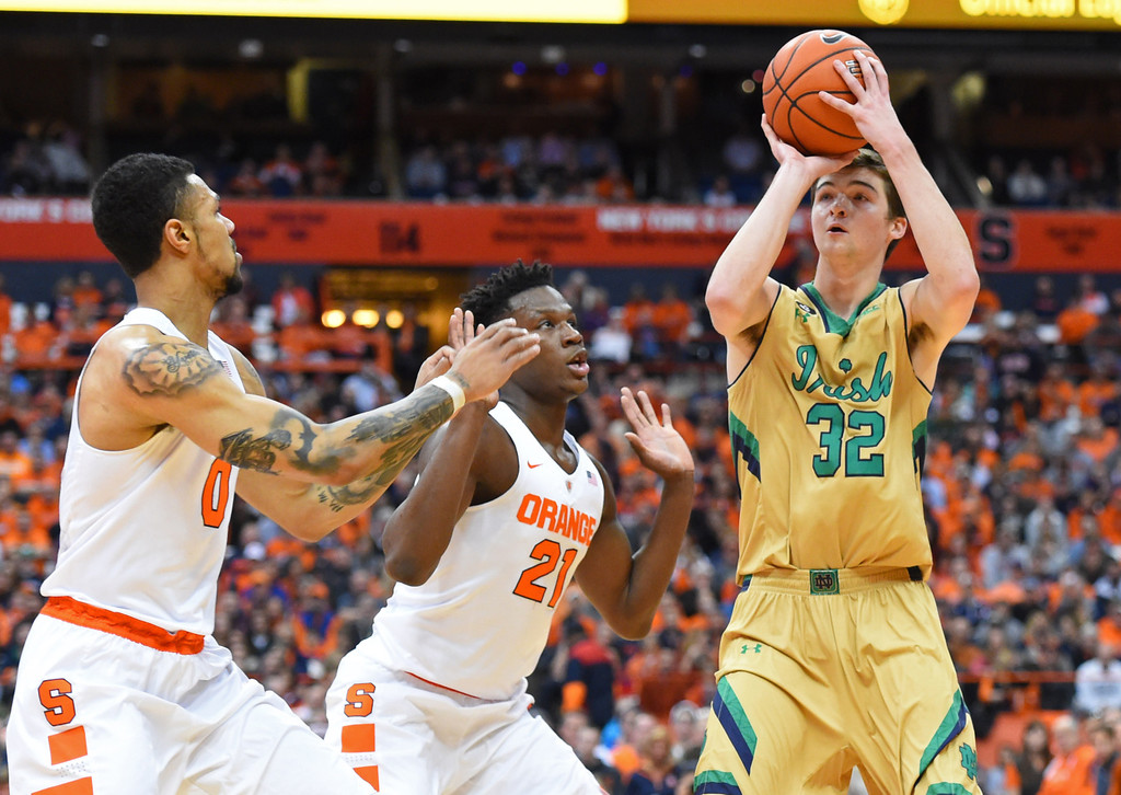 No. 25 Notre Dame Falls to Syracuse, 81-66