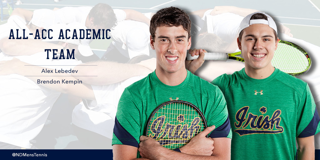 Irish Pair Earn All-ACC Academic Recognition Irish Pair Earn All-ACC Academic Recognition