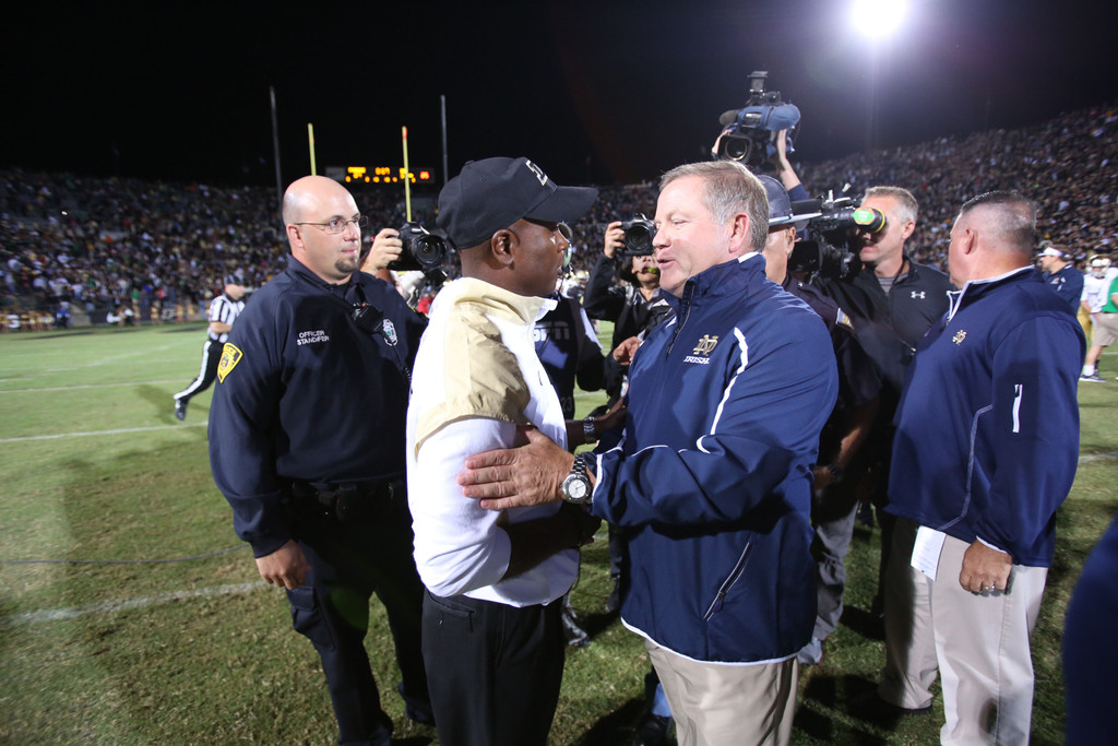 Notre Dame at Purdue (USATSI)