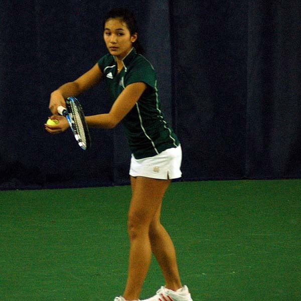 Junior Kristen Rafael clinched the win for the Irish with a victory at No. 5 singles.