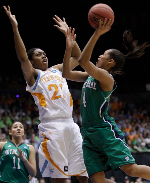 Sophomore guard Skylar Diggins was named an AP third-team All-American on Tuesday, becoming the fourth Fighting Irish player to earn that status, and first since Jacqueline Batteast in 2005.