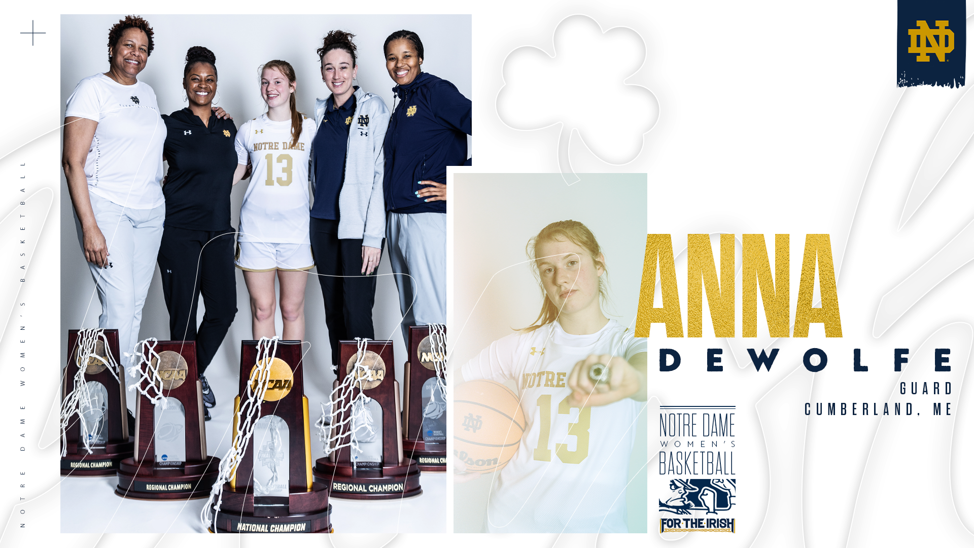 Anna DeWolfe joins Irish for graduate season Anna DeWolfe joins Irish for graduate season