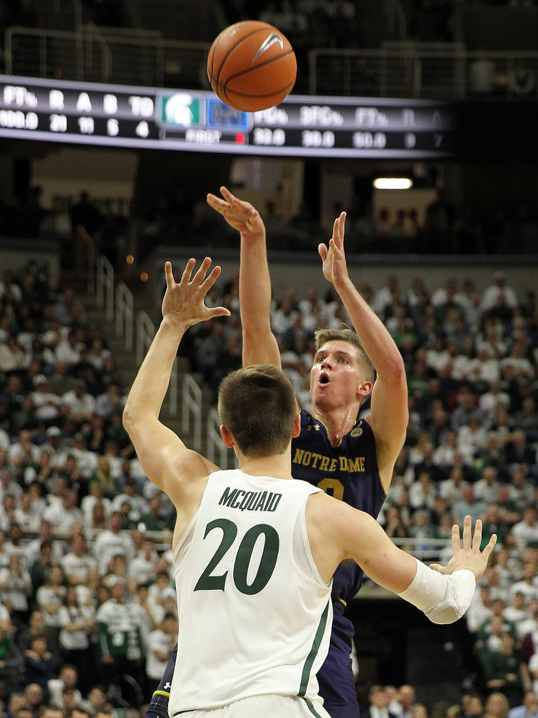 ND Men's Basketball at Michigan State (USATSI)