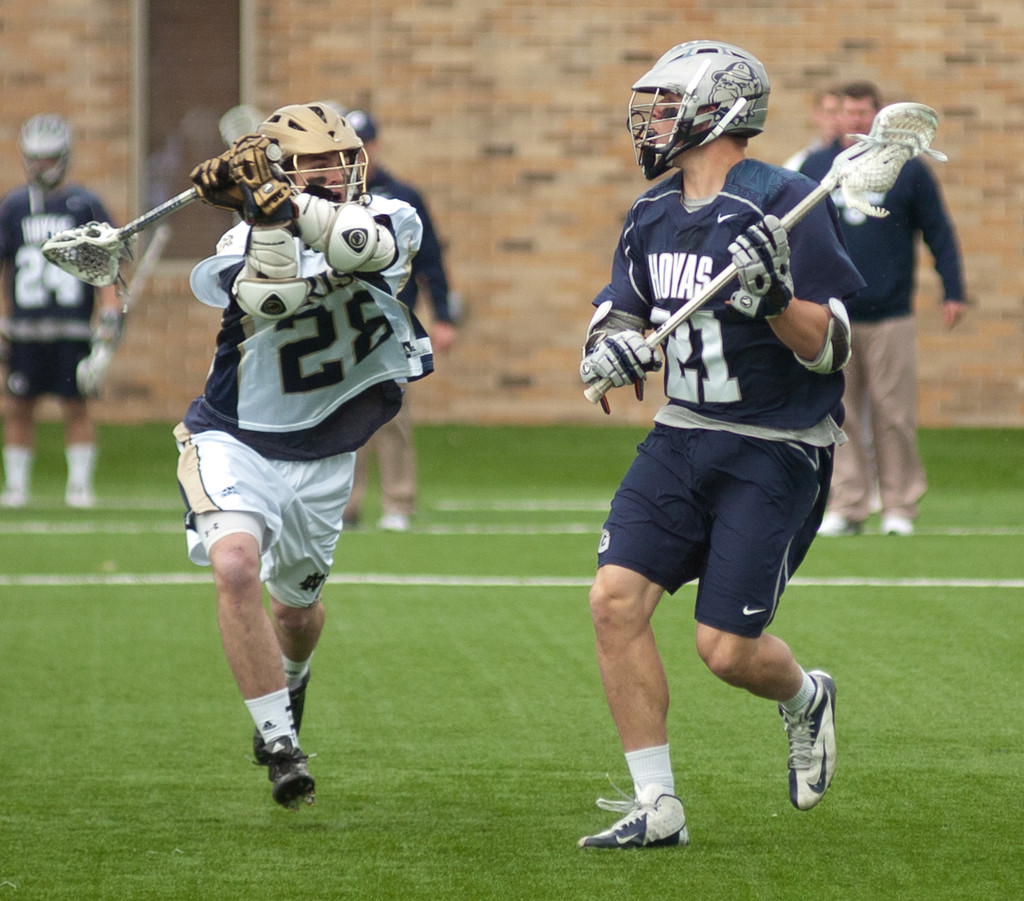 #4 Notre Dame Fighting Irish Men's Lacrosse vs Georgetown Hoyas on 04-14-2013