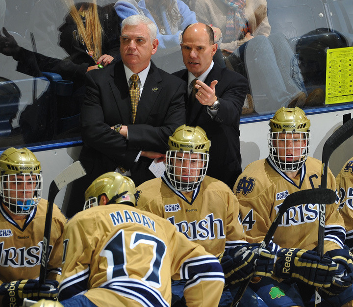 Irish Hockey Set To Start 2012-13 Season Jeff Jackson and Paul Pooley are ready to open practice with the Irish hockey team on Saturday, Oct. 6 at 9:00 a.m.