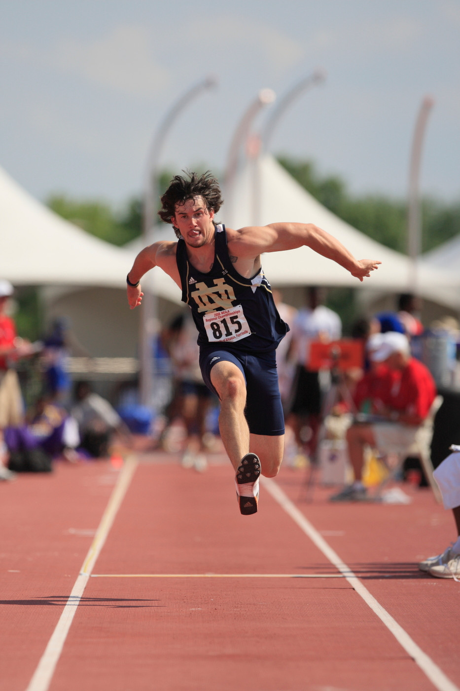 Irish Men Win BIG EAST Indoor Championship; Five Student-Athletes Claim Individual Titles Eric Quick finished among the top 20 in the men's triple jump.