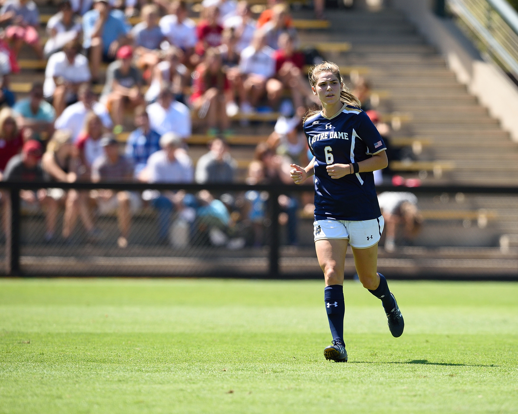#20/16 Irish Control Second Half In 2-0 Upset Of #2/3 Virginia Tech Junior forward Anna Maria Gilbertson scored the game-winning goal in the 62nd minute of Notre Dame's 2-0 upset of #2/3 Virginia Tech on Thursday at Thompson Field