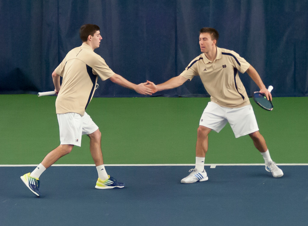 Notre Dame Men's Tennis vs Michigan on 02-16-2013