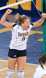 Notre Dame Volleyball Earns Fifth Seed For The BIG EAST Volleyball Championship Notre Dame's volleyball team will be the fifth seed in the 2006 BIG EAST Volleyball Championship and play at 6 p.m. on Nov. 17 against Cincinnati