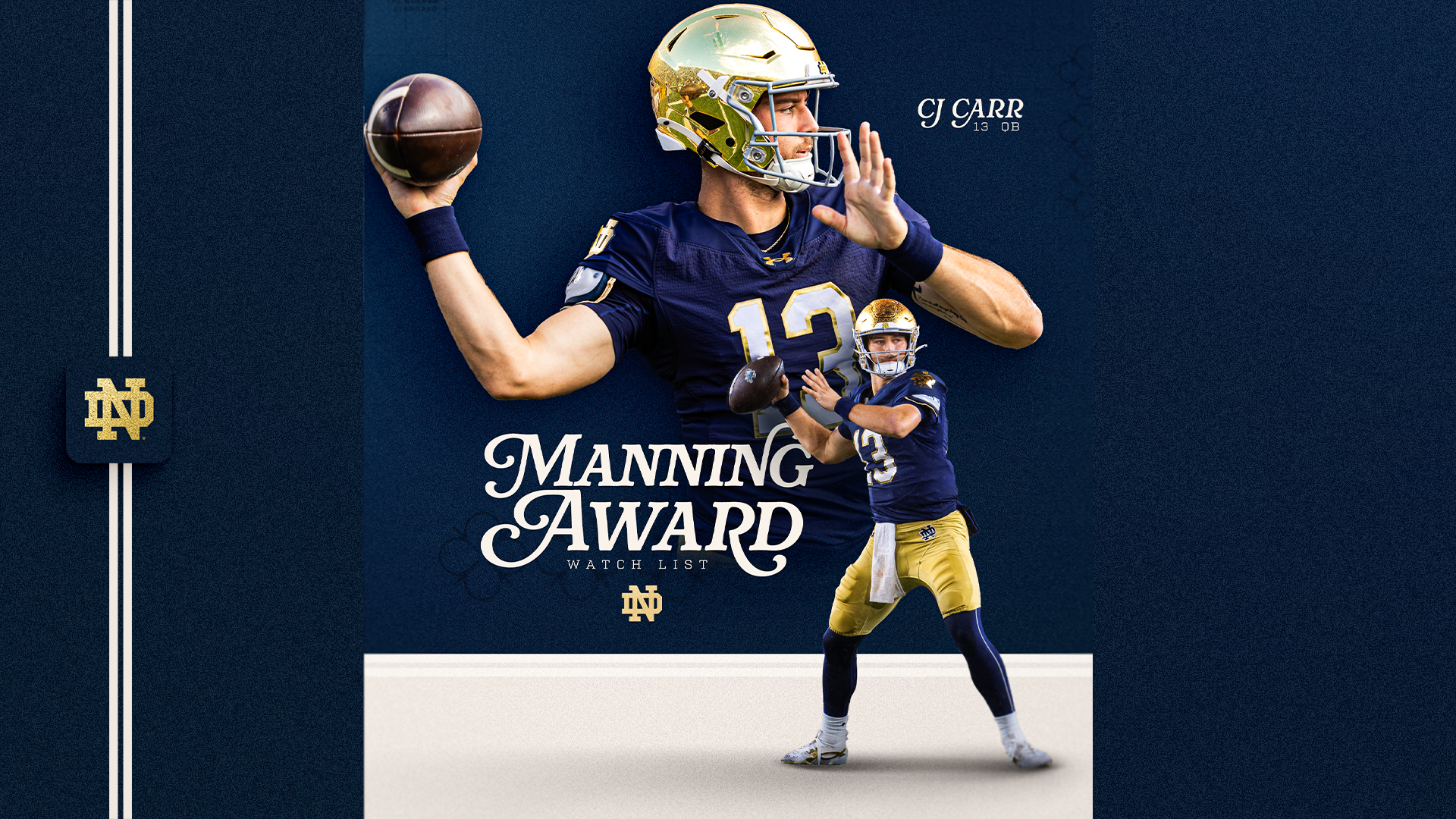 Carr Selected to Manning Award Watch List Carr Selected to Manning Award Watch List