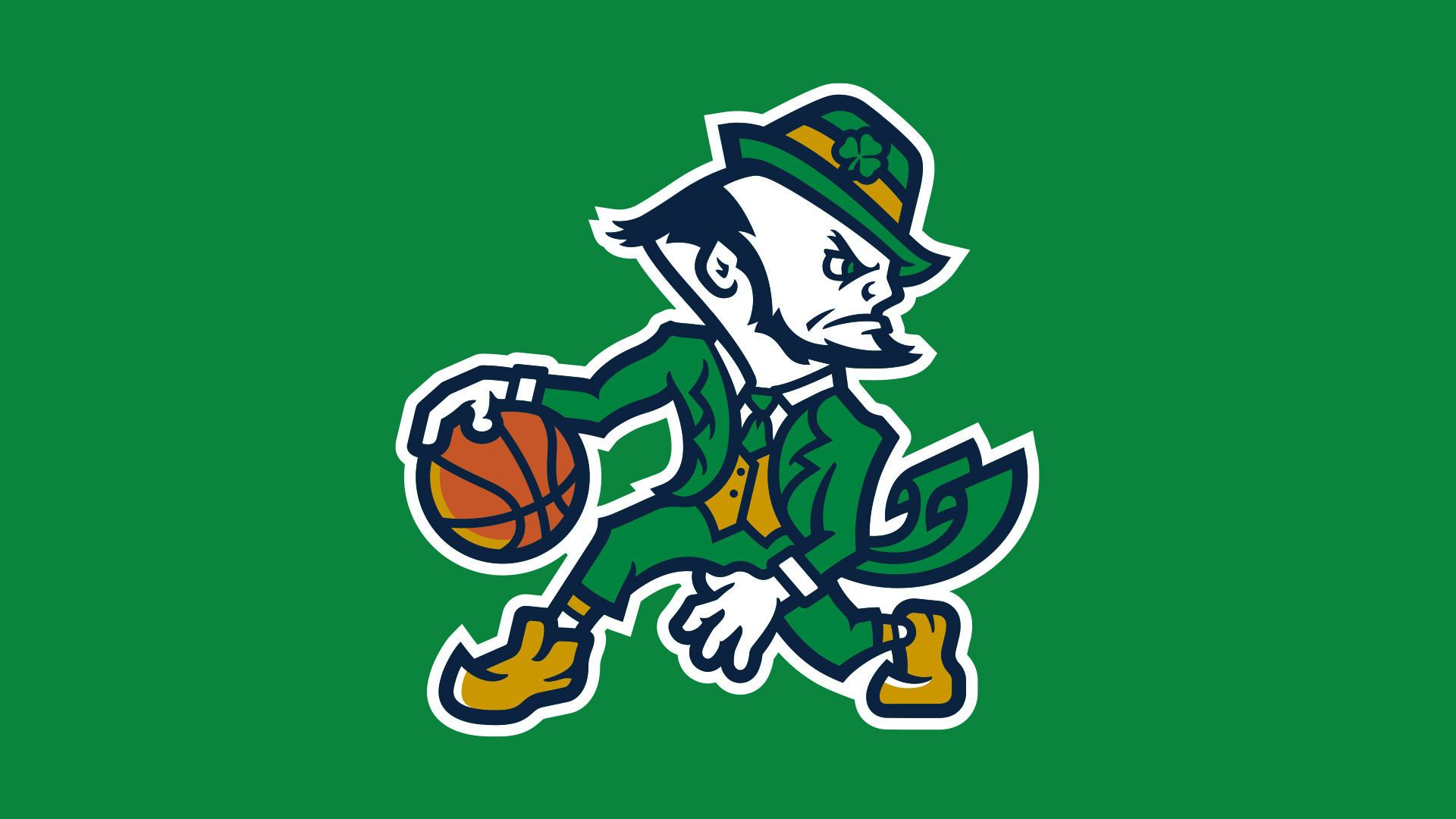 Notre Dame Athletics Unveils Basketball Leprechaun Mark Notre Dame Athletics Unveils Basketball Leprechaun Mark