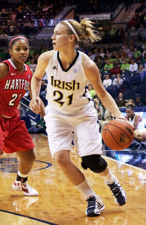 Senior guard (and Lexington, Ky., native) Natalie Novosel scored 21 points and grabbed eight rebounds in Notre Dame's 81-76 loss at Kentucky last season.