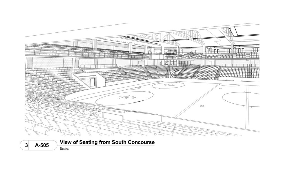 Compton Family Ice Arena Architectural Renderings - Building Site Lines