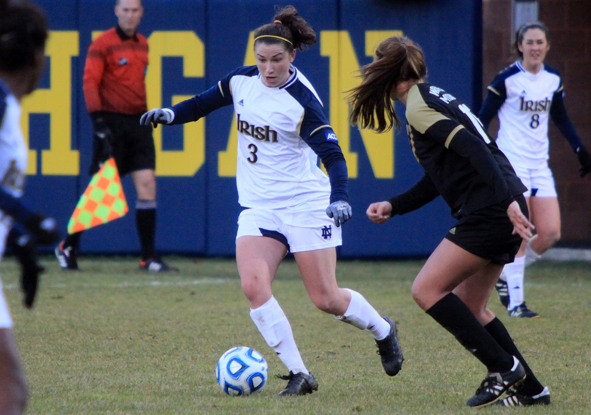 #23/19 Irish Ready For Sunday Showdown At #11 Michigan In NCAA Third Round Freshman midfielder Morgan Andrews leads all Notre Dame players with 13 shots through the team's first two NCAA tournament games