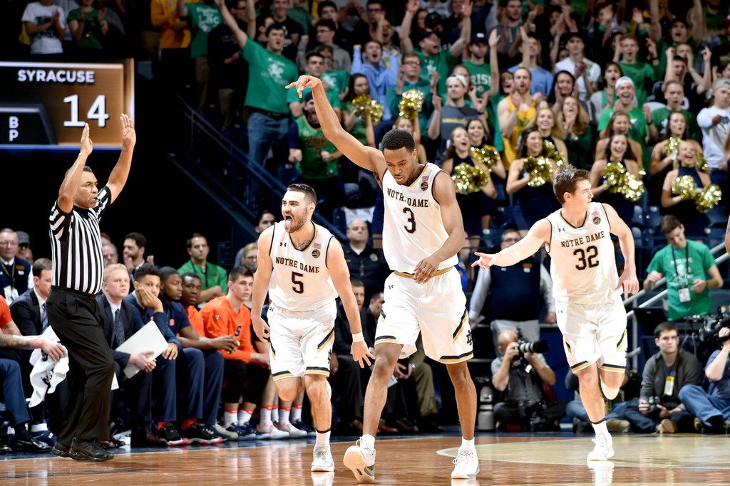 Notre Dame 84, Syracuse 66