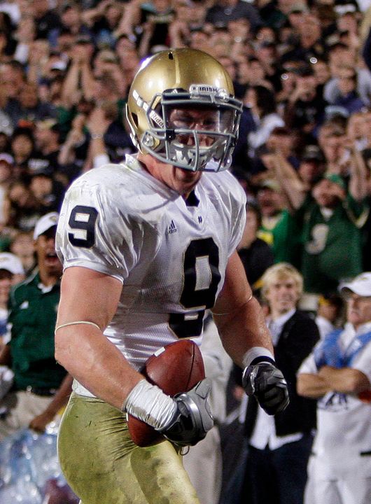 Kyle Rudolph, who caught the last-minute game-winning pass against Purdue last year, leads the Irish against the Boilermakers this weekend.