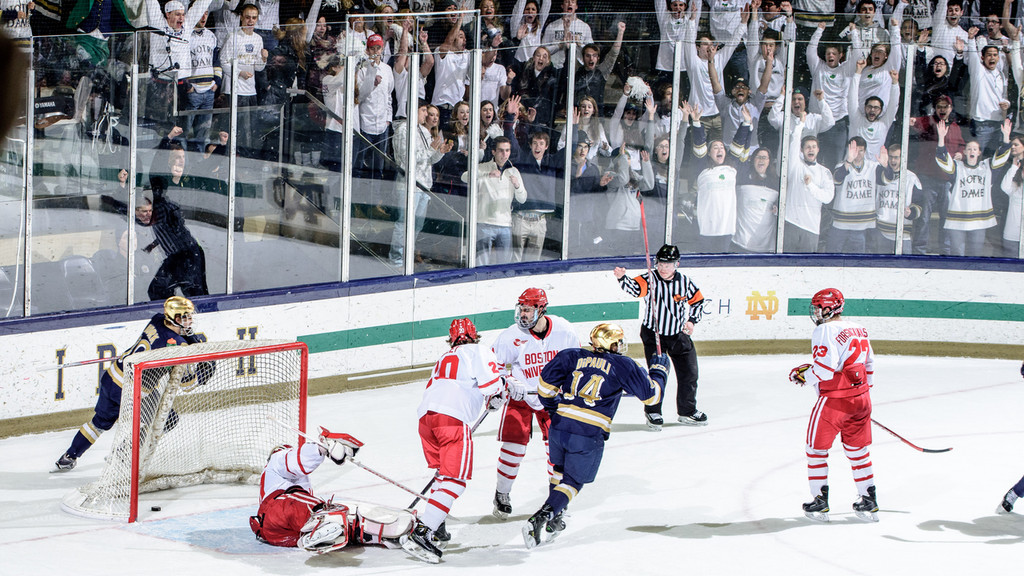 Notre Dame vs. Boston University Hockey 2/26
