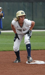 Stephanie Brown Named Louisville Slugger/NFCA Player Of The Week Stephanie Brown had two of the three Irish hits in the loss to Northwestern