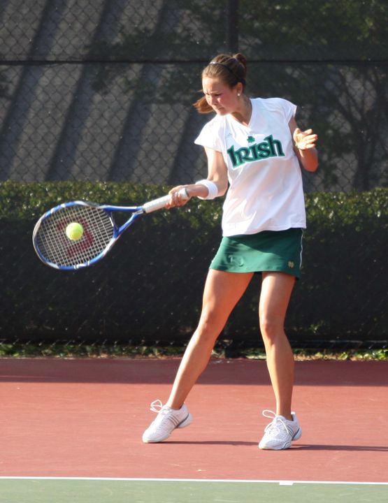 Chrissie McGaffigan advanced to the finals at the Sarasota Clay Court Classic, winning three straight-set matches along the way.