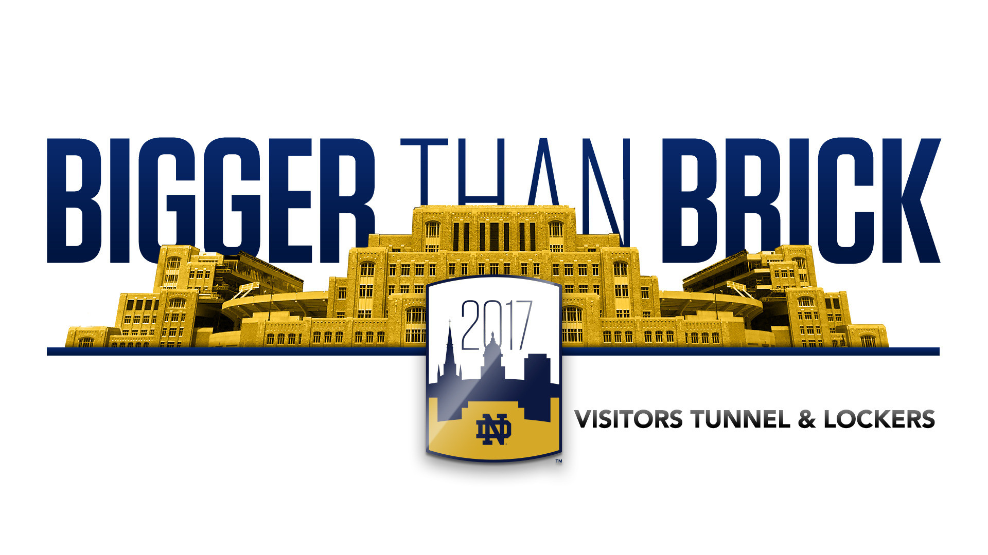 #NDBiggerThanBrick – Visitors Tunnel and Locker Room #NDBiggerThanBrick – Visitors Tunnel and Locker Room