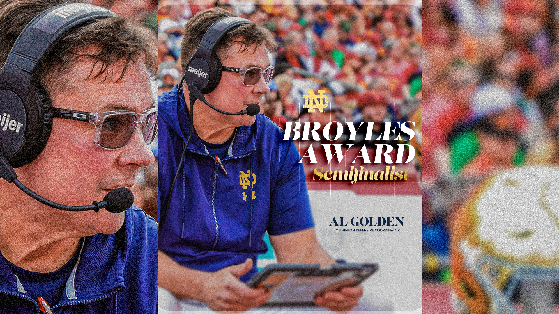 Golden Named Semifinalist for Broyles Award Golden Named Semifinalist for Broyles Award