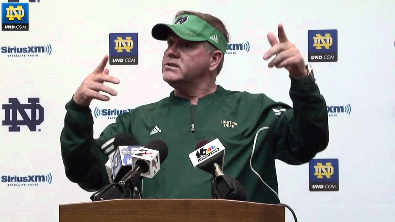 Notre Dame Football - Brian Kelly Post Practice Interview - March 21, 2012