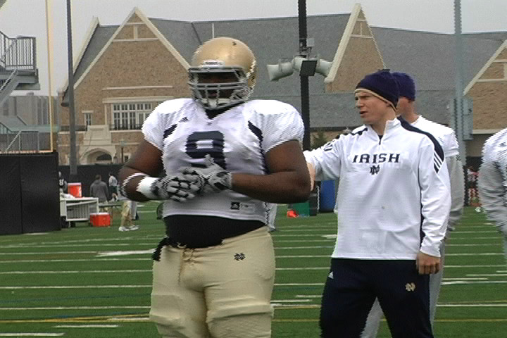 Football Update: Saturday, April 9 Sophomore Louis Nix is in line to pick up playing time this year after senior Ian Williams graduates in May.