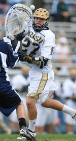 Junior Ryan Hoff notched a hat trick for the Irish on Saturday.