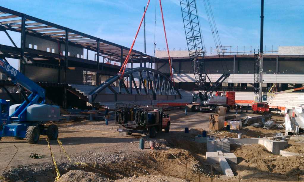 Construction Update on Compton Family Ice Arena - November 10, 2010