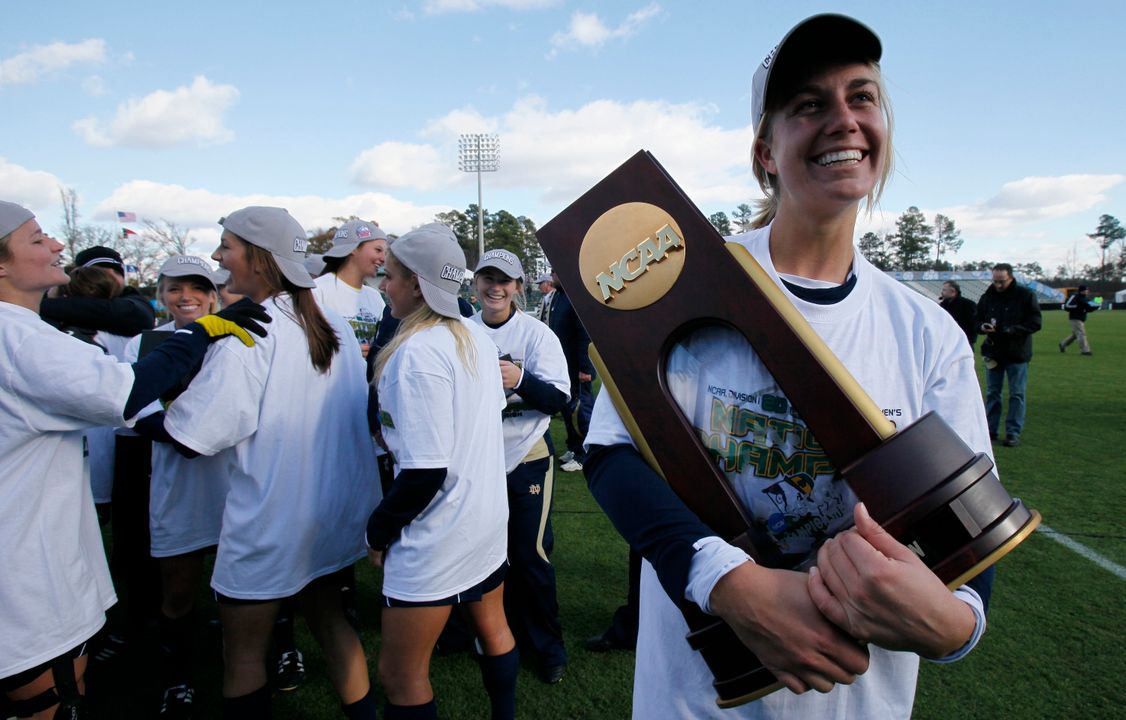 Lauren Fowlkes helped lead the Irish to their third title in program history in 2010.