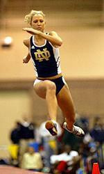 Notre Dame Track & Field Squads Post Solid Performances At Purdue Invitational Junior Cassie Gullickson finished second in the triple jump (11.50m) and third in the high jump (1.68m, just missing her personal best) at the Purdue Invitational on Saturday afternoon in West Lafayette, Ind.