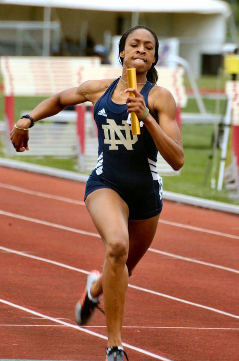 Okechi Ogbuokiri was a 12-time all-BIG EAST honoree and won four BIG EAST titles during her sprint career at Notre Dame.