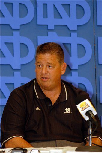 Charlie Weis talks with the media on Tuesday, Aug. 30, looking ahead to this weekend's matchup with Pittsburgh.