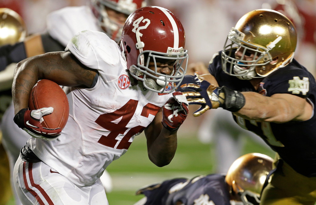 Irish Title Hopes Halted By Crimson Tide, 42-14 (AP)