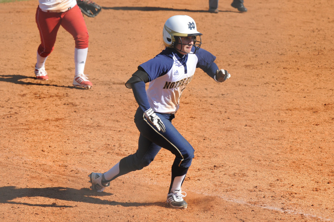 Sophomore Jenna Simon contributed an RBI single in Notre Dame's 5-0 win over New Mexico State Sunday