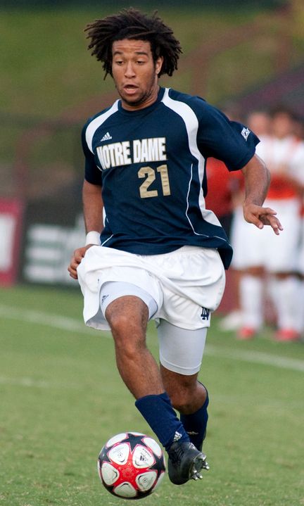 Former Irish player Justin Morrow was a camper at Notre Dame and recently was selected in the Major League Soccer Draft.