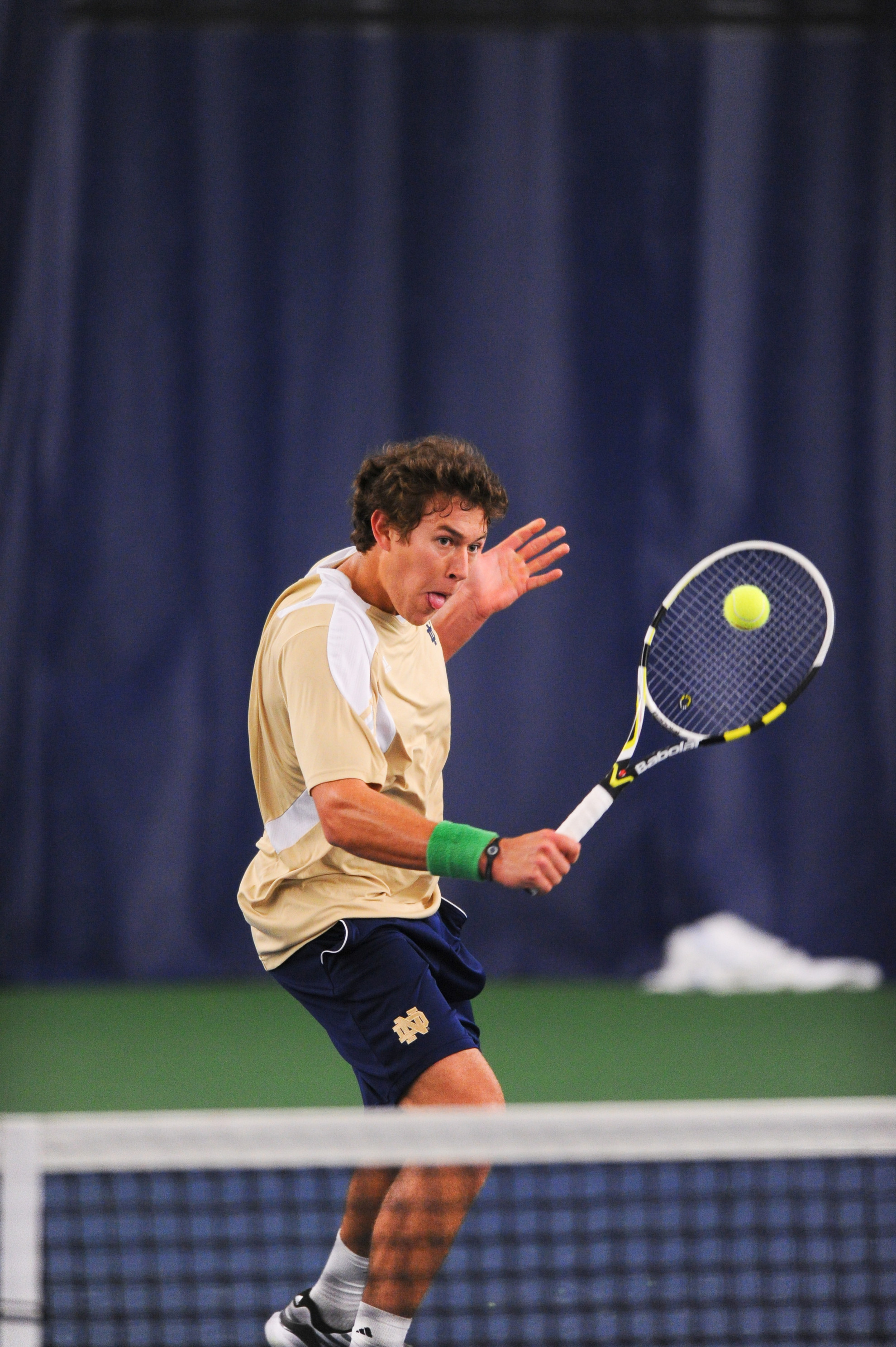 No. 43 Men’s Tennis Welcomes BIG EAST Foe DePaul On Wednesday Junior Blas Moros.