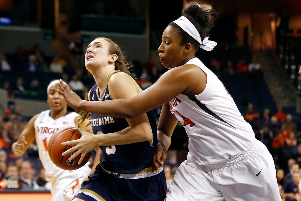 No. 3 Notre Dame 74, Virginia 46