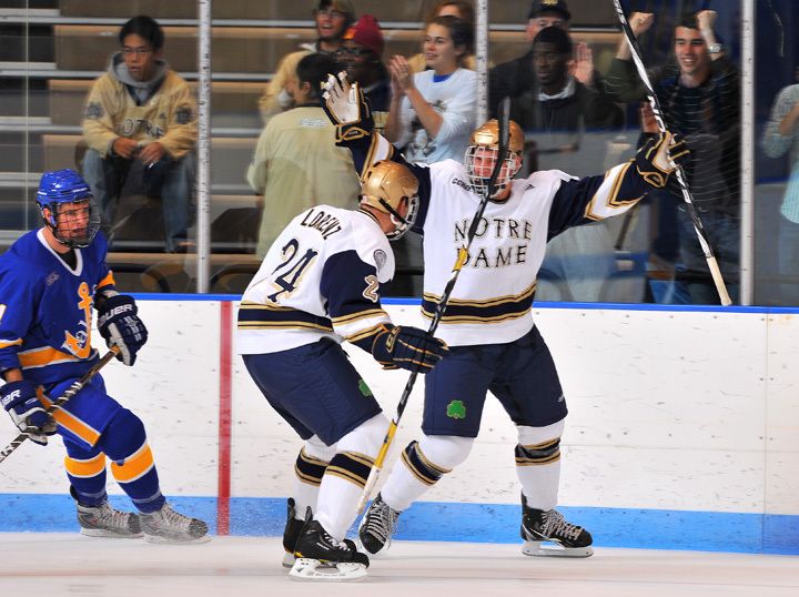 Sophomore David Gerths and the Irish are scheduled to appear on television 11 times during the 2011-12 season.