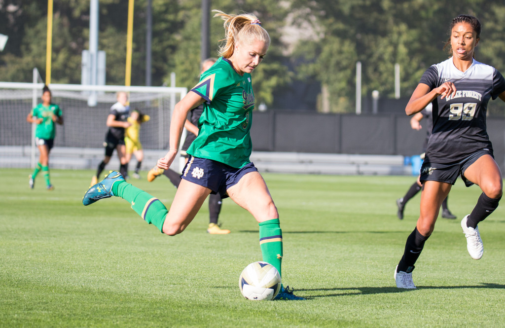 #22 Notre Dame vs #20 Wake Forest on September 29th 2017, at Alumni Stadium