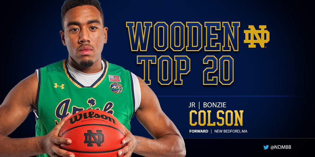 Colson Lands On Wooden Award Late Season Top 20 Colson Lands On Wooden Award Late Season Top 20