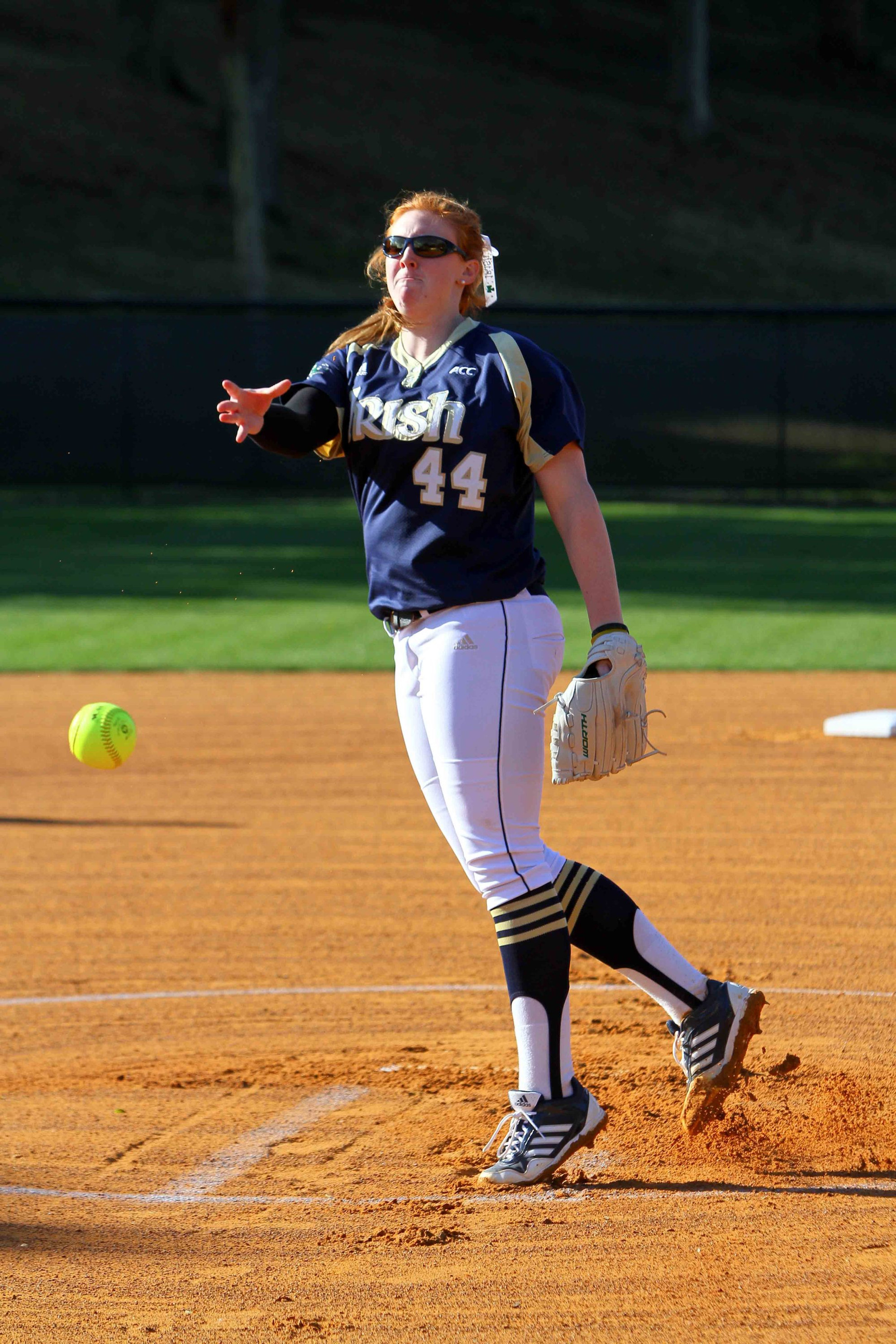 Irish Ride Big First Inning To Fifth Straight Win Senior Laura Winter earned her third win of the season Sunday against #23 Louisville