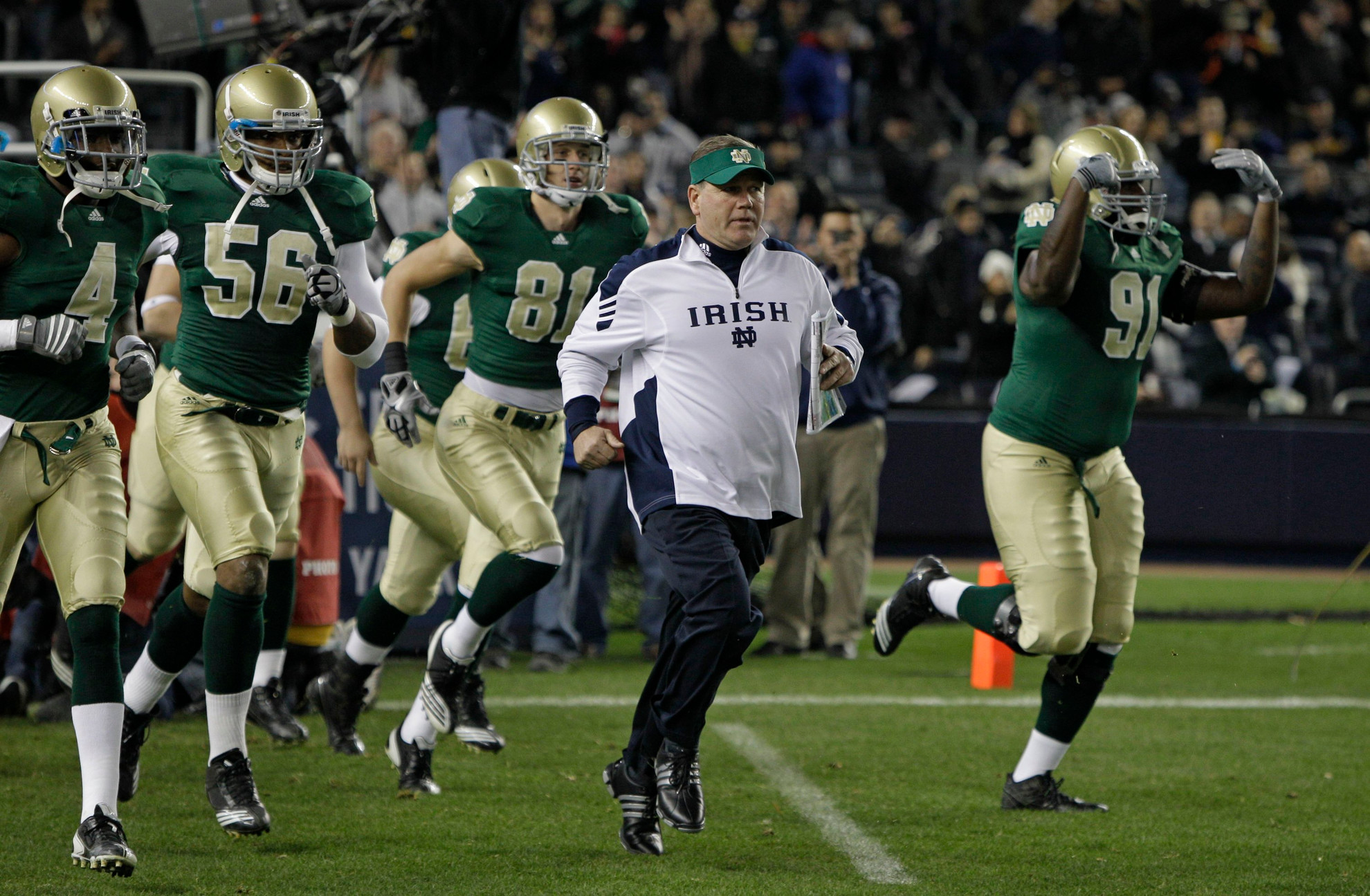 Football Game Day Central Army-Notre Dame Football